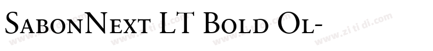 SabonNext LT Bold Ol字体转换
